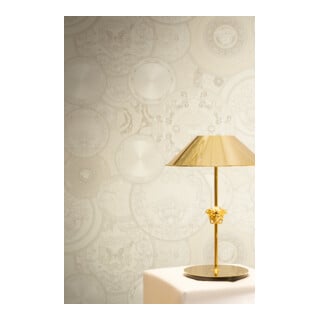 A.S. Création Vliestapete Versace 6 10,05 x 0,70 m Barock Creme Metallic leicht strukturiert