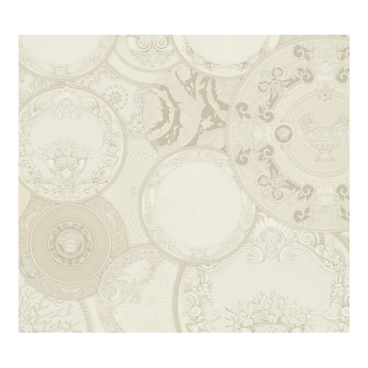 A.S. Création Vliestapete Versace 6 10,05 x 0,70 m Barock Creme Metallic leicht strukturiert