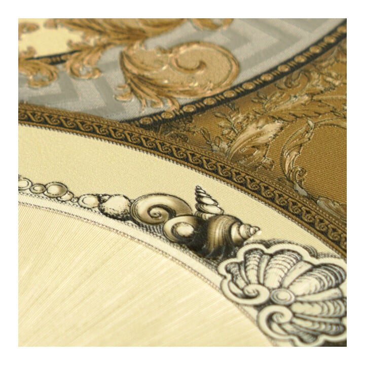 A.S. Création Vliestapete Versace 6 10,05 x 0,70 m Barock Gold Creme Metallic mit Struktur