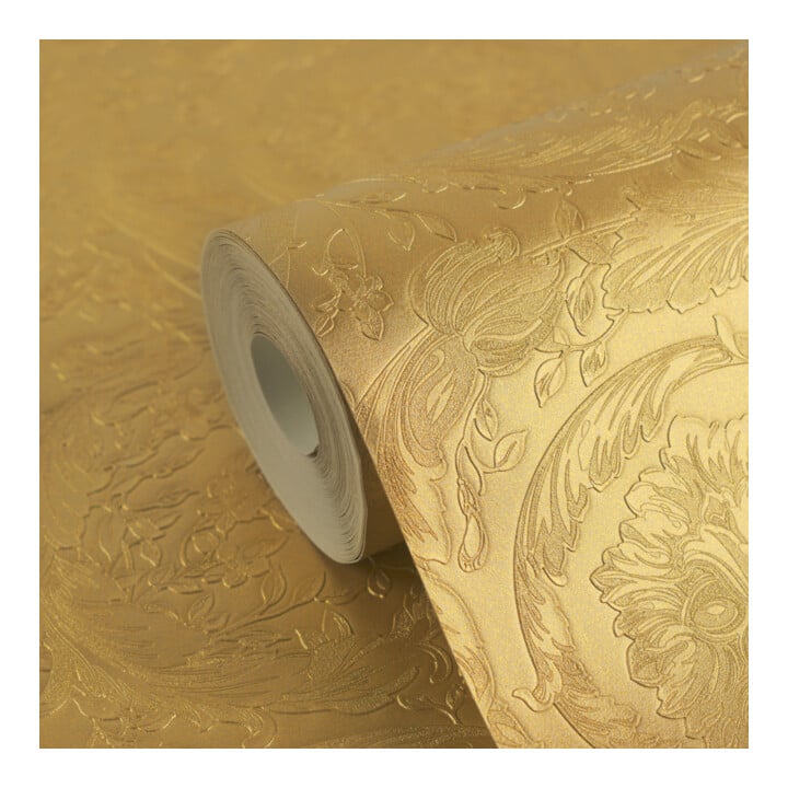 A.S. Création Vliestapete Versace 6 10,05 x 0,70 m Barock Gold glänzend strukturiert