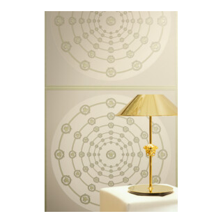 A.S. Création Vliestapete Versace 6 10,05 x 0,70 m Barock Grau Grün Metallic mit Struktur