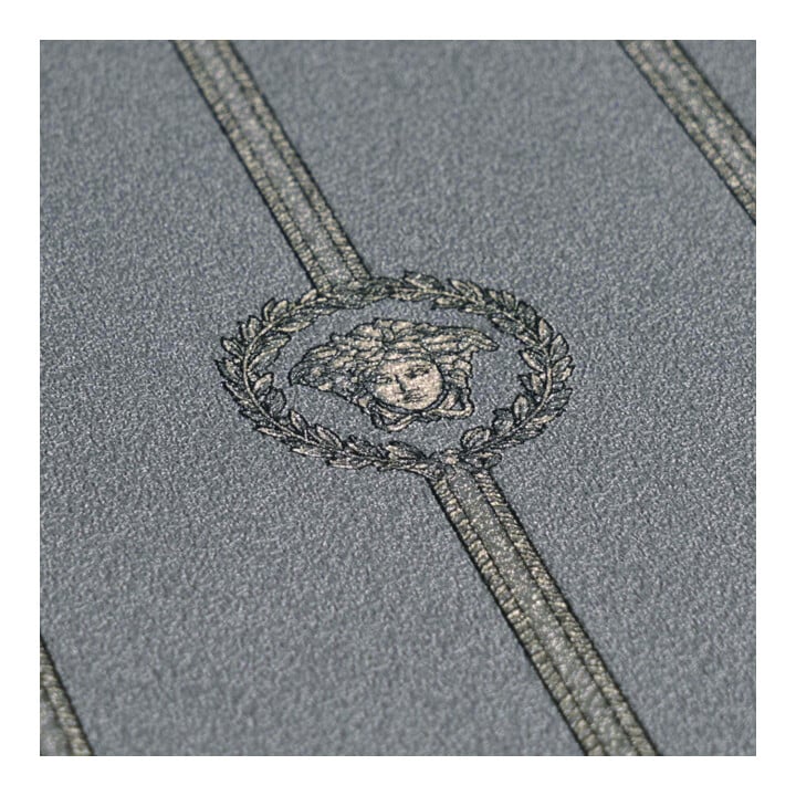 A.S. Création Vliestapete Versace 6 10,05 x 0,70 m Barock Grau Metallic mit Struktur
