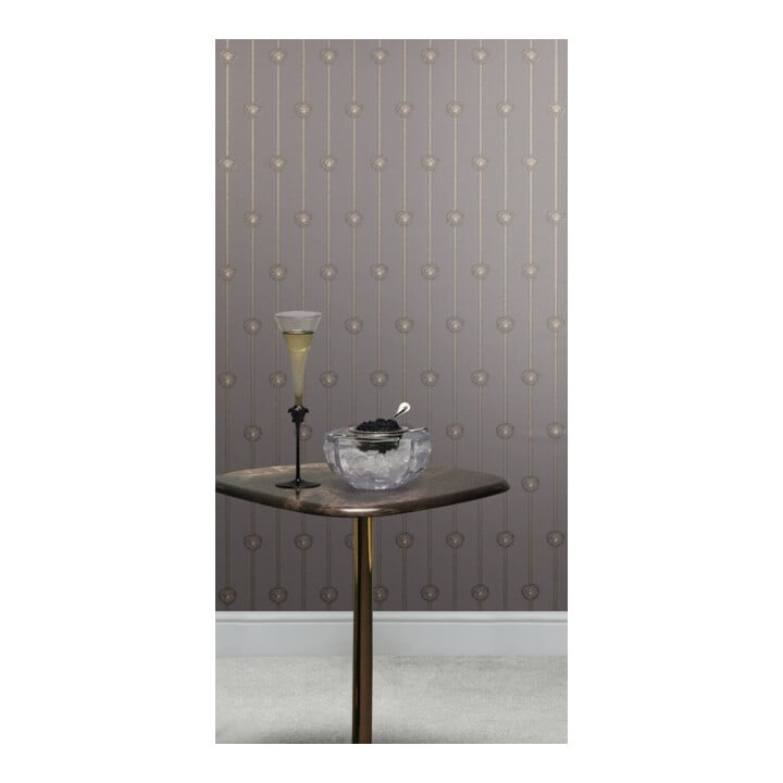 A.S. Création Vliestapete Versace 6 10,05 x 0,70 m Barock Grau Metallic mit Struktur