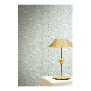 A.S. Création Vliestapete Versace 6 10,05 x 0,70 m Barock Grün glänzend mit Struktur