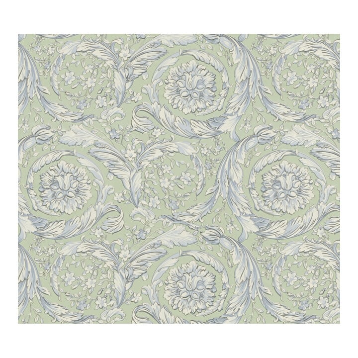 A.S. Création Vliestapete Versace 6 10,05 x 0,70 m Barock Grün glänzend mit Struktur