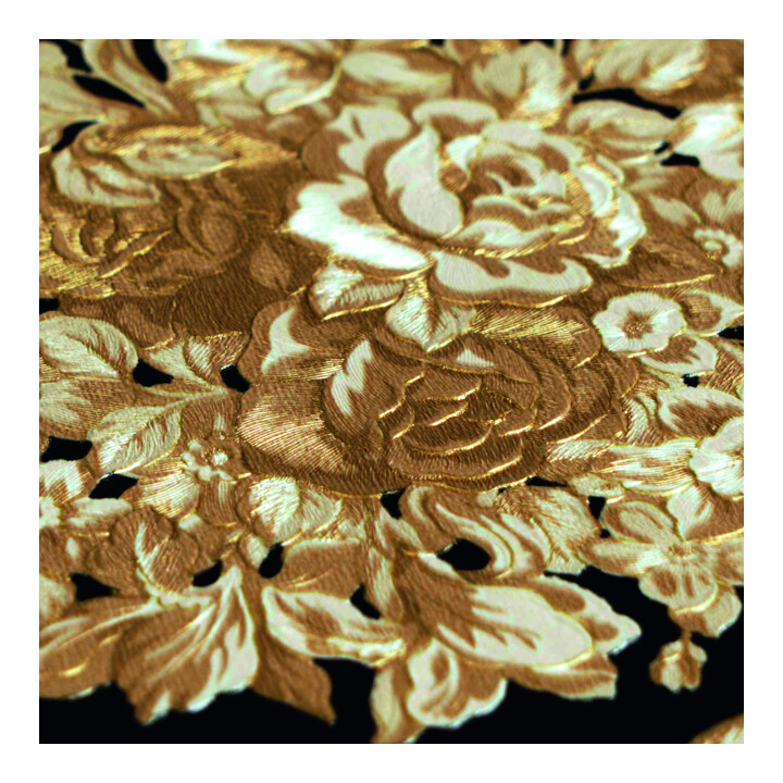 A.S. Création Vliestapete Versace 6 10,05 x 0,70 m Barock Schwarz Gold glänzend mit Struktur
