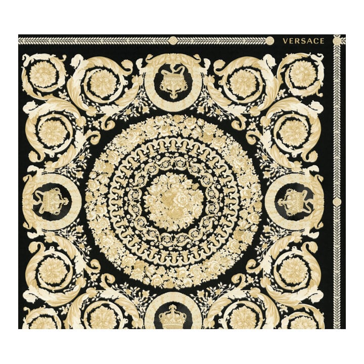 A.S. Création Vliestapete Versace 6 10,05 x 0,70 m Barock Schwarz Gold glänzend mit Struktur