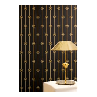 A.S. Création Vliestapete Versace 6 10,05 x 0,70 m Barock Schwarz Gold Metallic mit Struktur