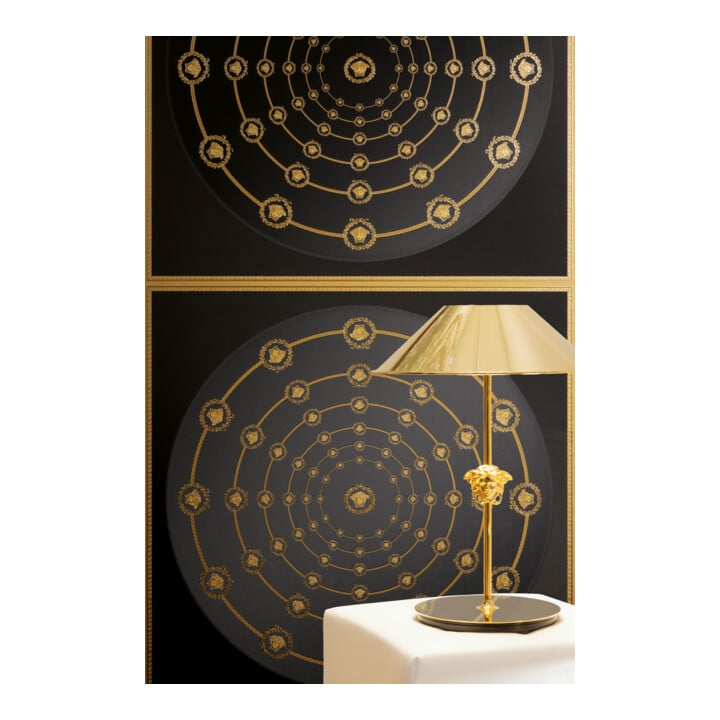 A.S. Création Vliestapete Versace 6 10,05 x 0,70 m Barock Schwarz Gold Metallic Struktur