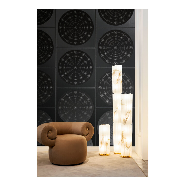A.S. Création Vliestapete Versace 6 10,05 x 0,70 m Barock Schwarz Grau Metallic Struktur