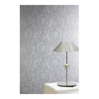 A.S. Création Vliestapete Versace 6 10,05 x 0,70 m Barock Silber glänzend strukturiert