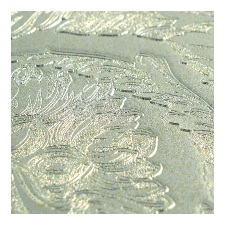 A.S. Création Vliestapete Versace 6 10,05 x 0,70 m Barock Silber Grau glänzend strukturiert
