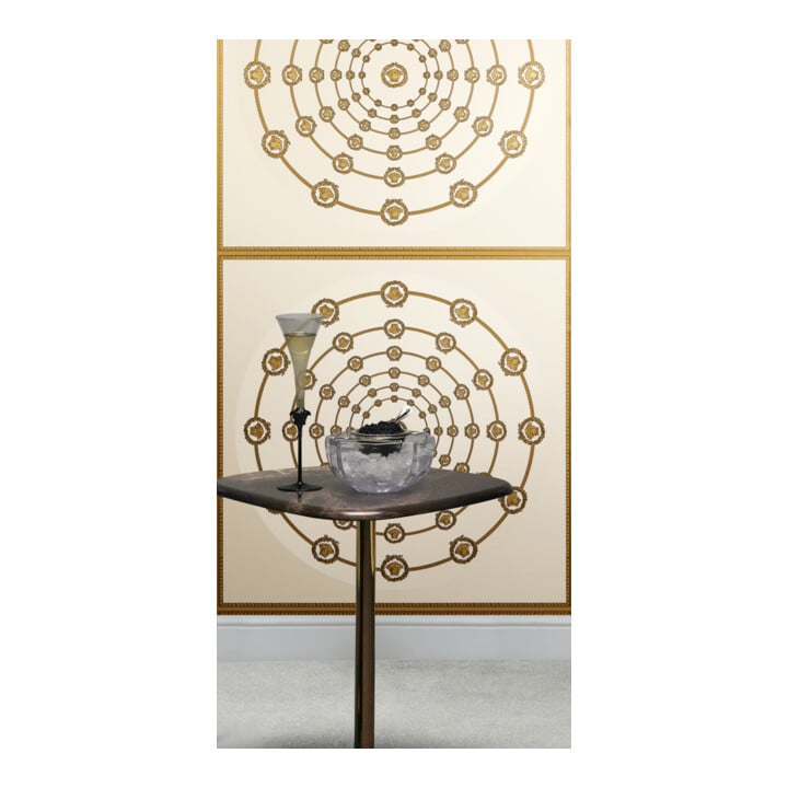 A.S. Création Vliestapete Versace 6 10,05 x 0,70 m Barock Weiß Gold Metallic Struktur