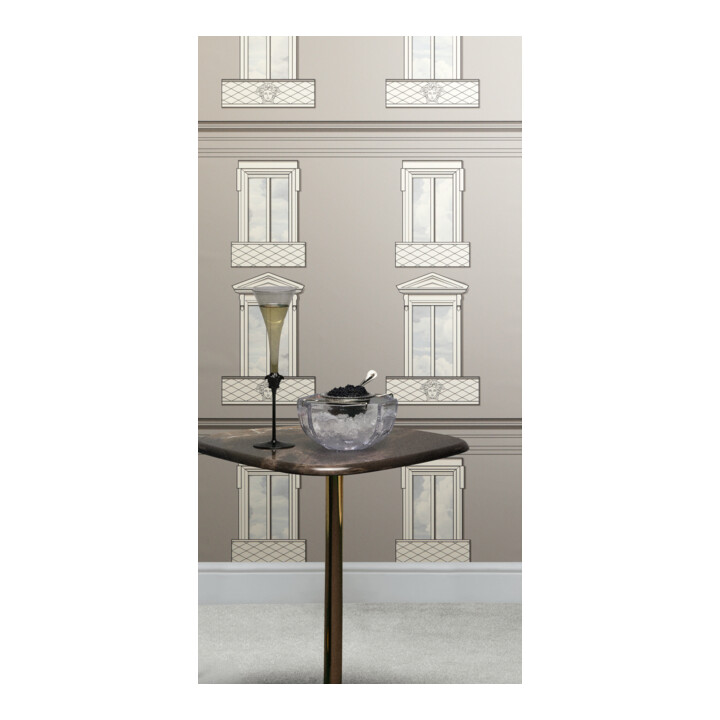 A.S. Création Vliestapete Versace 6 10,05 x 0,70 m Fassade Grau leicht strukturiert