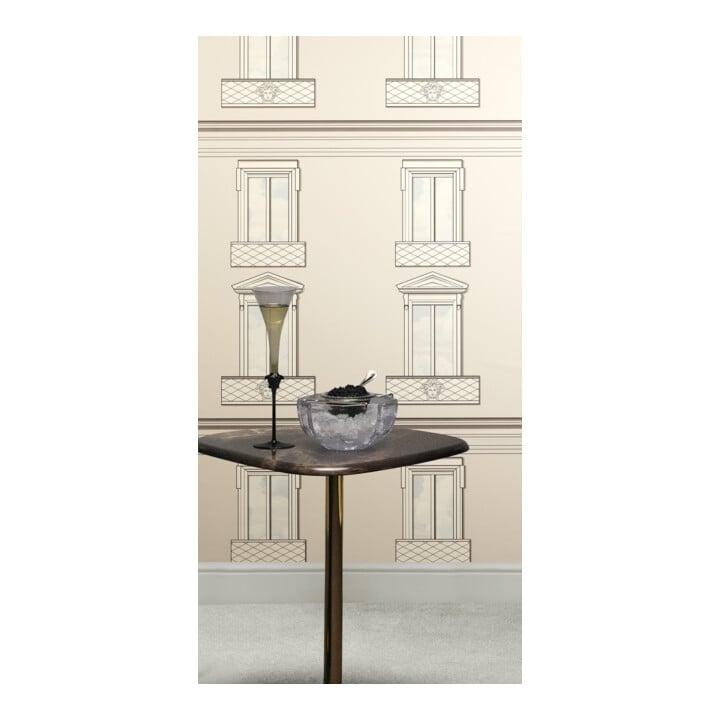 A.S. Création Vliestapete Versace 6 10,05 x 0,70 m Fassade Hellgrau leicht strukturiert