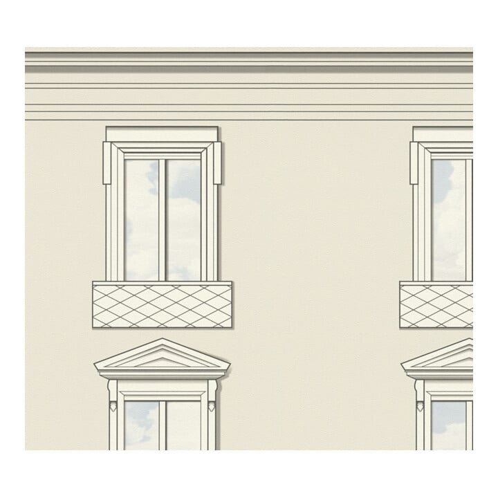 A.S. Création Vliestapete Versace 6 10,05 x 0,70 m Fassade Hellgrau leicht strukturiert