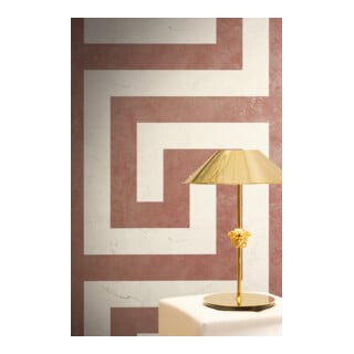 A.S. Création Vliestapete Versace 6 10,05 x 0,70 m Mäander Rot Creme Metallic Struktur