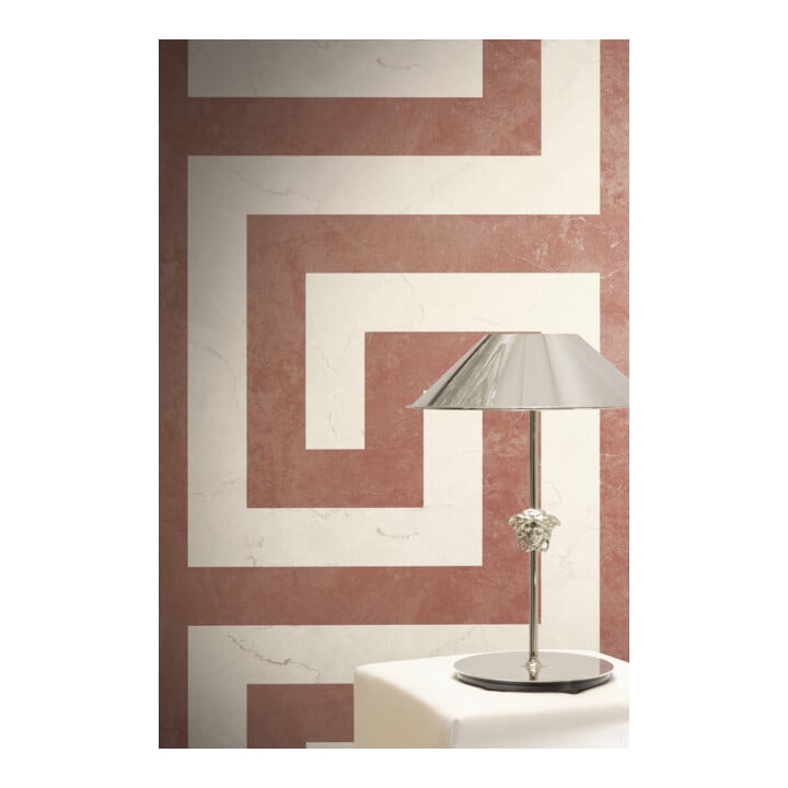 A.S. Création Vliestapete Versace 6 10,05 x 0,70 m Mäander Rot Creme Metallic Struktur