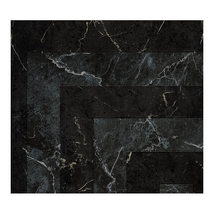 A.S. Création Vliestapete Versace 6 10,05 x 0,70 m Mäander Schwarz Metallic Struktur