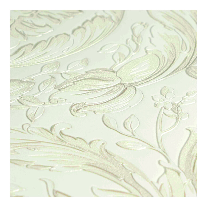 A.S. Création Vliestapete Versace 6 10,05 x 0,70 m Ranken Creme Silber strukturiert