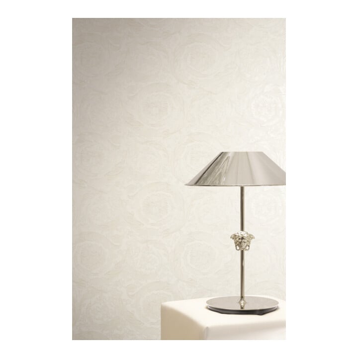 A.S. Création Vliestapete Versace 6 10,05 x 0,70 m Ranken Creme Silber strukturiert