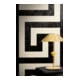 A.S. Création Vliestapete Versace 6 10,05 x 0,70 m Schwarz Weiß Metallic Struktur