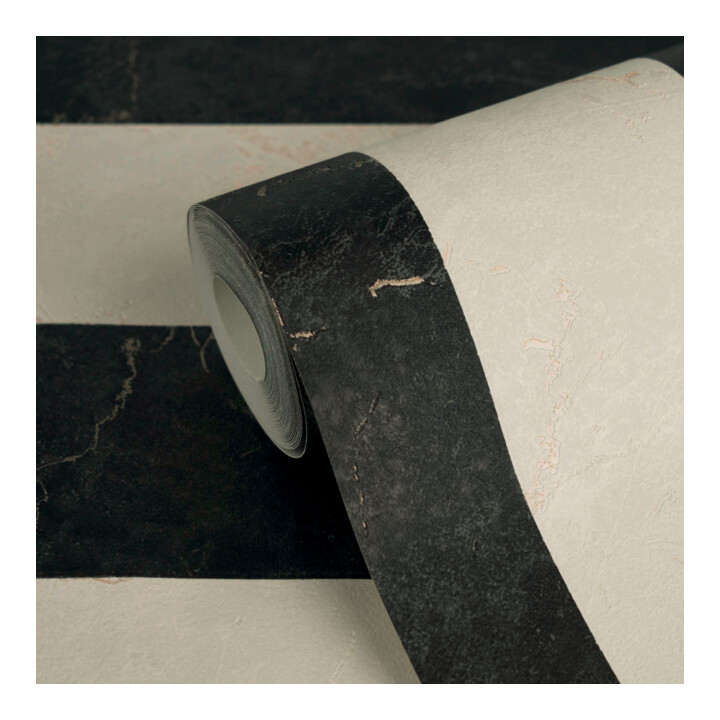 A.S. Création Vliestapete Versace 6 10,05 x 0,70 m Schwarz Weiß Metallic Struktur