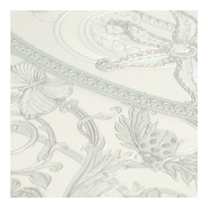 A.S. Création Vliestapete Versace 6 10,05 x 0,70 m Silber glänzend strukturiert