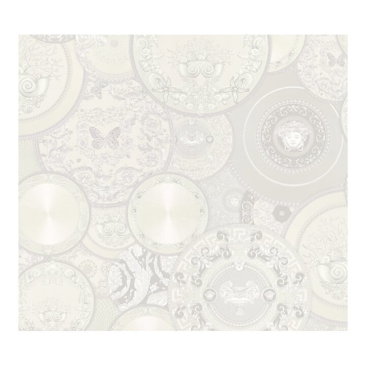 A.S. Création Vliestapete Versace 6 10,05 x 0,70 m Silber glänzend strukturiert