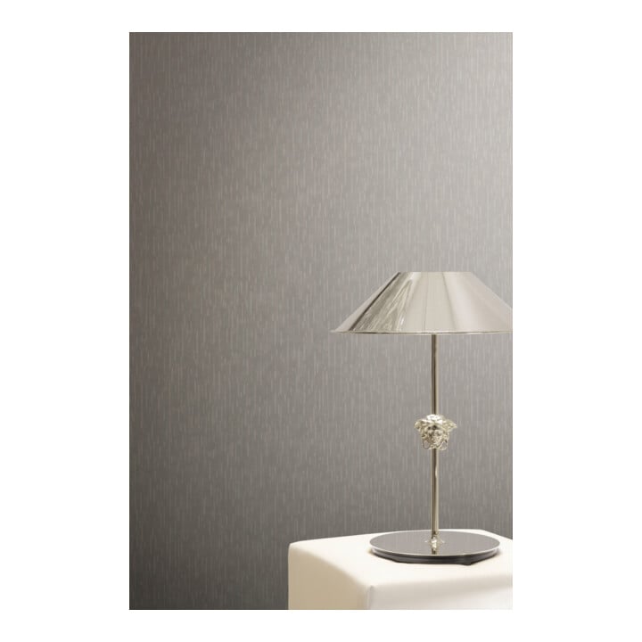 A.S. Création Vliestapete Versace 6 10,05 x 0,70 m Uni Grau leicht glänzend mit Struktur