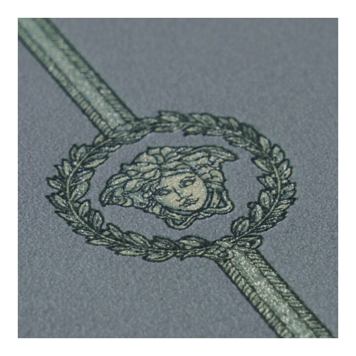 A.S. Création Vliestapete Versace 6 10,05 x 1,06 m Sockelbordüre Barock Grau Metallic