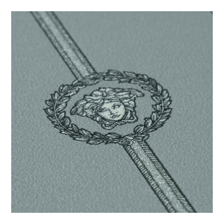 A.S. Création Vliestapete Versace 6 10,05 x 1,06 m Sockelbordüre Barock Silber Metallic