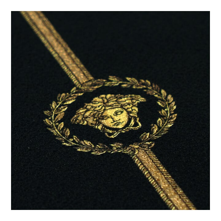 A.S. Création Vliestapete Versace 6 10,05 x 1,06 m Sockelbordüre Schwarz Gold Metallic Barock