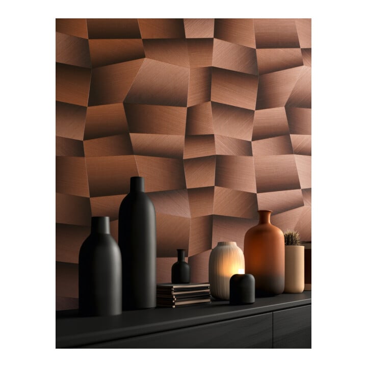A.S. Création Vliestapete Vibes & Styles 10,05 x 0,53 m 3D Braun Metallic strukturiert