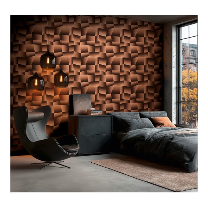 A.S. Création Vliestapete Vibes & Styles 10,05 x 0,53 m 3D Braun Metallic strukturiert