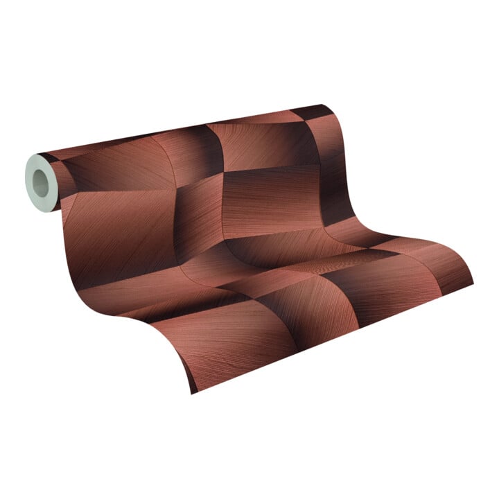 A.S. Création Vliestapete Vibes & Styles 10,05 x 0,53 m 3D Braun Metallic strukturiert