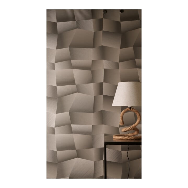 A.S. Création Vliestapete Vibes & Styles 10,05 x 0,53 m 3D Grau Metallic strukturiert