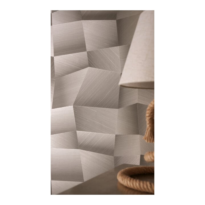 A.S. Création Vliestapete Vibes & Styles 10,05 x 0,53 m 3D Grau Metallic strukturiert