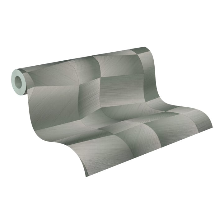 A.S. Création Vliestapete Vibes & Styles 10,05 x 0,53 m 3D Grau Metallic strukturiert