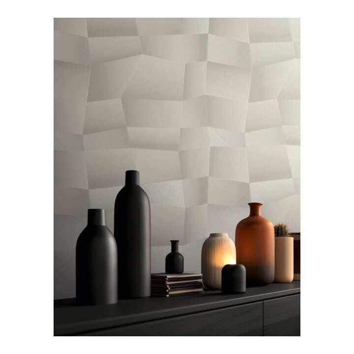 A.S. Création Vliestapete Vibes & Styles 10,05 x 0,53 m 3D Weiß Metallic strukturiert