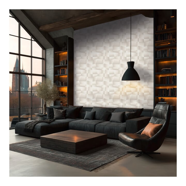 A.S. Création Vliestapete Vibes & Styles 10,05 x 0,53 m 3D Weiß Metallic strukturiert