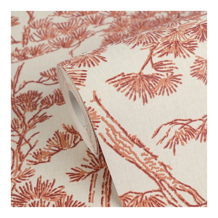 A.S. Création Vliestapete Vibes & Styles 10,05 x 0,53 m Asia Beige Rot leicht strukturiert