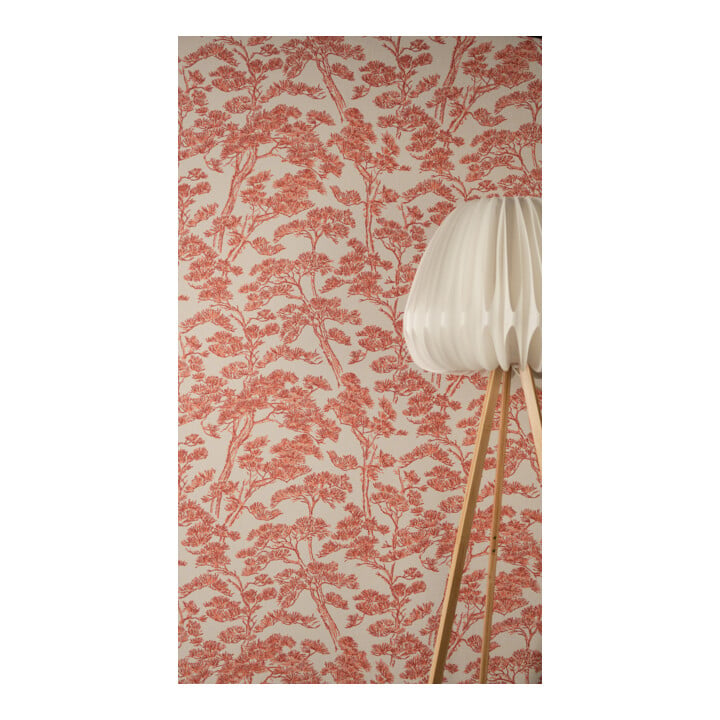 A.S. Création Vliestapete Vibes & Styles 10,05 x 0,53 m Asia Beige Rot leicht strukturiert