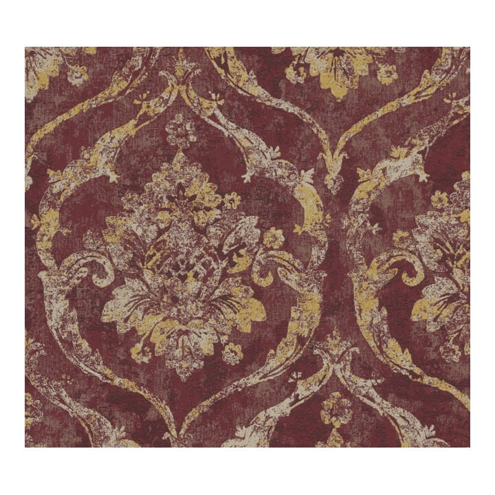 A.S. Création Vliestapete Vibes & Styles 10,05 x 0,53 m Barock Rot Metallic strukturiert