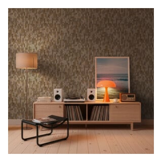A.S. Création Vliestapete Vibes & Styles 10,05 x 0,53 m Braun Metallic strukturiert