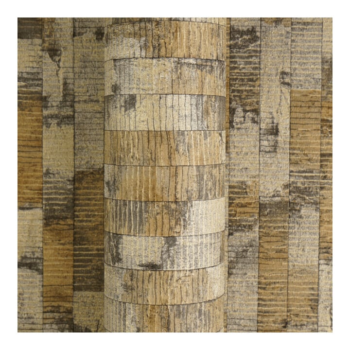 A.S. Création Vliestapete Vibes & Styles 10,05 x 0,53 m Braun Metallic strukturiert