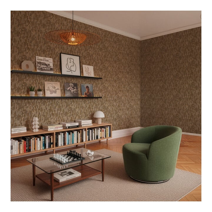 A.S. Création Vliestapete Vibes & Styles 10,05 x 0,53 m Braun Metallic strukturiert