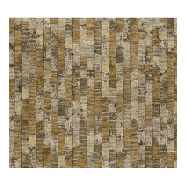 A.S. Création Vliestapete Vibes & Styles 10,05 x 0,53 m Braun Metallic strukturiert