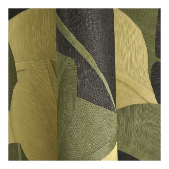 A.S. Création Vliestapete Vibes & Styles 10,05 x 0,53 m Dschungel Gelb Metallic strukturiert