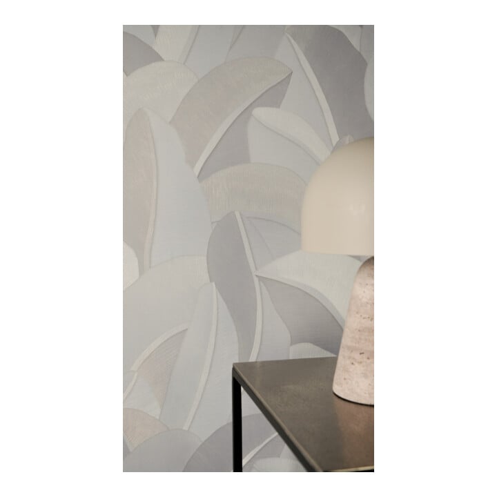 A.S. Création Vliestapete Vibes & Styles 10,05 x 0,53 m Dschungel Grau Metallic strukturiert